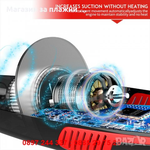 Прахосмукачка за кола с Хепа филтър , 3 приставки, 5 метра кабел, 120W - код С ХЕПА ФИЛТЪР, снимка 17 - Аксесоари и консумативи - 28268676