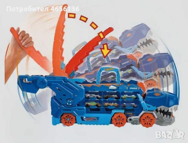 Hot wheels T-rex car track писта за коли Т-рекс, снимка 4 - Коли, камиони, мотори, писти - 52742561