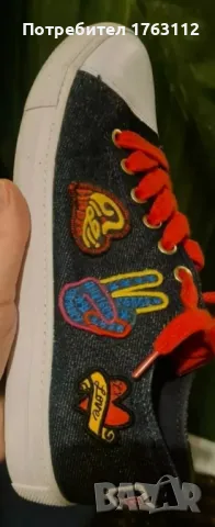 Tommy Hilfiger Gigi Hadid дамски кецове, Patchwork denim, 39 номер, но по-скоро 38 , снимка 9 - Маратонки - 49088008