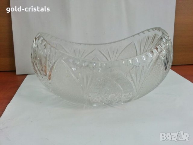 кристална купа фруктиера , снимка 3 - Антикварни и старинни предмети - 26736675