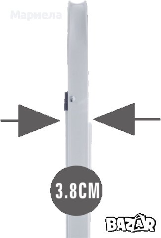 Домакинска Стълба Метална Сгъваема с 2 широки стъпала, До 150 кг, Бялa, снимка 2 - Други стоки за дома - 43392505