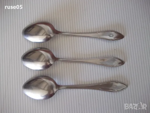 Лот от 3 бр. лъжици от "Завод - П.Денев-Габрово", снимка 4 - Прибори за хранене, готвене и сервиране - 50367477