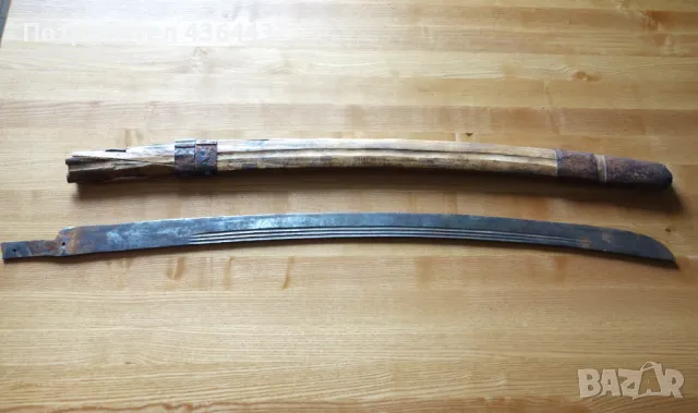 Руска шашка, златна инкрустация на герб-двуглав орел, няма дръжка!, снимка 3 - Антикварни и старинни предмети - 49079050