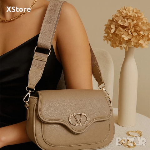 Ежедневна дамска чанта с регулируема дръжка, снимка 9 - Чанти - 52585814