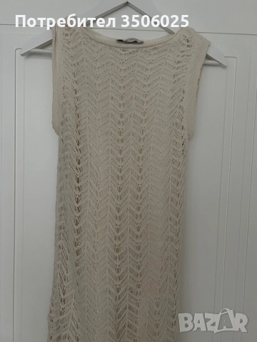 Продавам дълга плетено рокля 