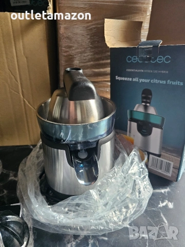 Сокоизстисквачка Cecotec Essentialvita Hyden 120 Hybrid, снимка 6 - Сокоизстисквачки и цитрус преси - 53234785