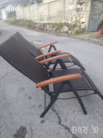 Регулируем стол-шезлонг ратан , кафяв полиратан, снимка 10 - Градински мебели, декорация  - 48562181