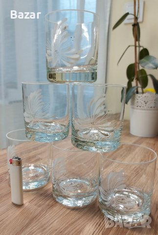 6 стъклени чаши , снимка 5 - Сервизи - 37750472