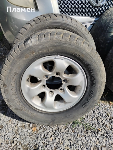 4 броя гуми с алуминиеви джанти 15" 6х139.7х108 Мицубиши Паджеро, Нисан Терано, Форд, снимка 7 - Гуми и джанти - 51986836