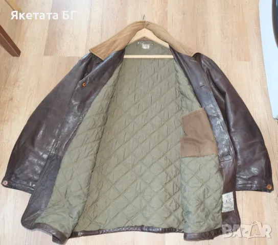 SS88 Vintage CP Company 1988 оригинално кожено яке, размер 54, снимка 3 - Якета - 47971914