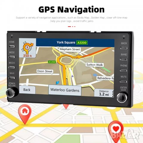 Мултимедия за Toyota, Навигация, двоeн дин, 8 инча, YARIS, Hilux, Fortunner, RAV 4, Corolla, Auris , снимка 5 - Аксесоари и консумативи - 38793830
