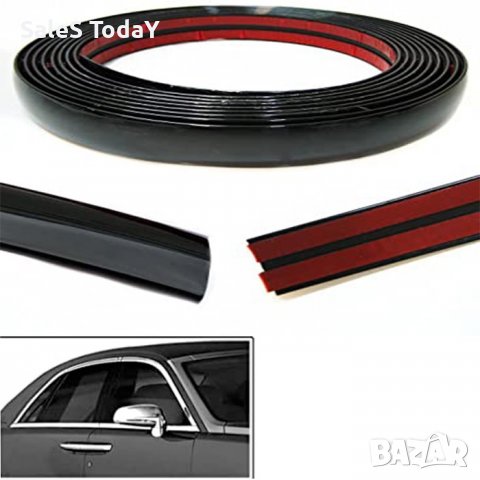 Лайсна за врата черна 10мм х 13м, снимка 3 - Аксесоари и консумативи - 39181265