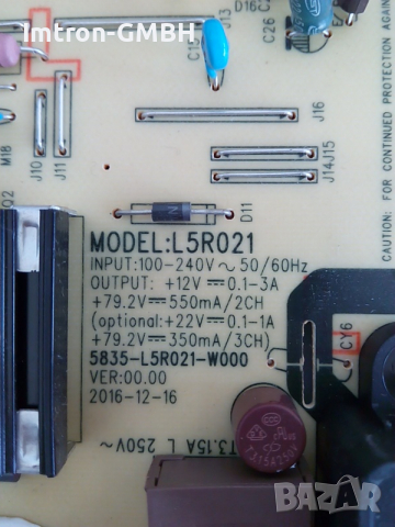 Захранване Power Supply Board L5R021, снимка 2 - Части и Платки - 36564040