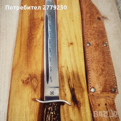 Ловен дълъг нож касапски от колекция , снимка 6 - Ножове - 50754952