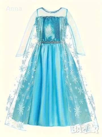 РОКЛЯ НА ЕЛЗА ОТ ФРОУЗЪН С ПОДАРЪК СВЕТЕЩ ЛАСТИК