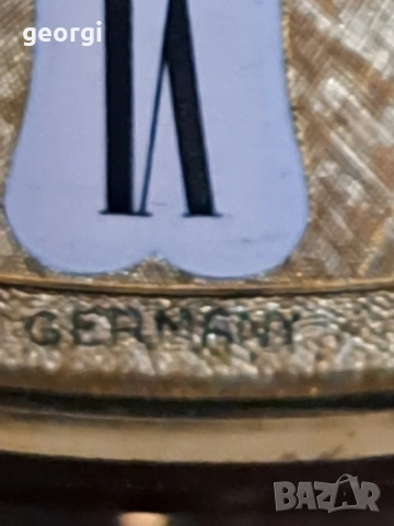 немски настолен часовник Hermle със стъклен похлупак , снимка 13 - Антикварни и старинни предмети - 53377294