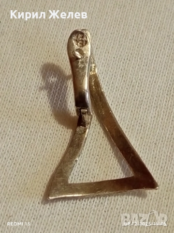 Нежни сребърни обеци майсторска ръчна изработка 27362, снимка 4 - Обеци - 52691925