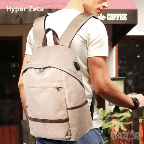 Раница, спортна, за пътуване, за лаптоп, с USB порт, с порт за слушалки, снимка 4 - Спортна екипировка - 52006842