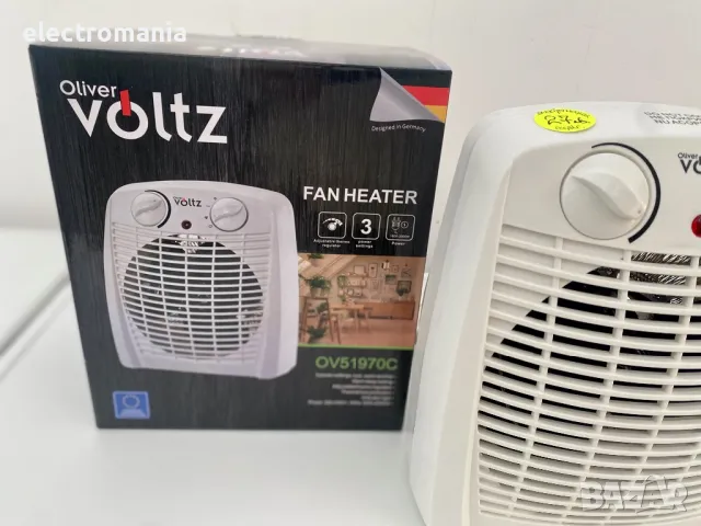 вентилаторна печка ,Voltz’ V51970С 2000W, снимка 4 - Отоплителни печки - 48386841