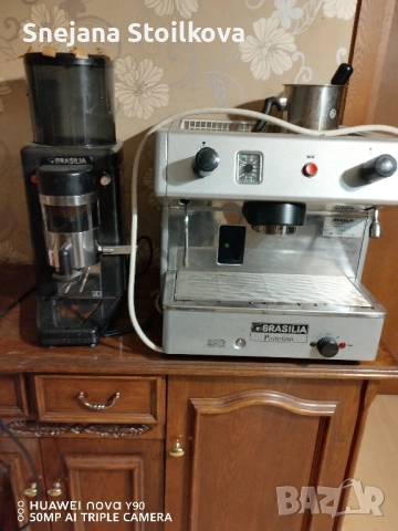 Кафемашина с кафемелачка, снимка 6 - Кафе машини - 52347513