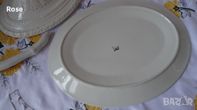 Супник бяла глазирана керамика, ръчно изработен , внос от  Италия.  , снимка 18 - Аксесоари за кухня - 52693813