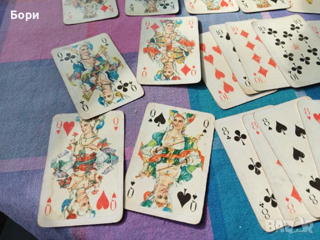 Rokoko ГДР стари карти червен гръб  /1, снимка 2 - Карти за игра - 49393524