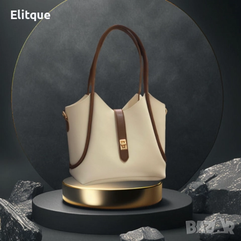 Стилна дамска чанта, еко  к.