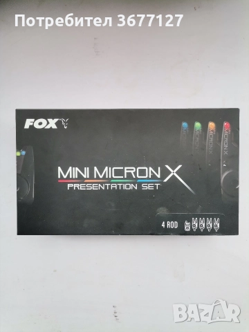 Сигнализатори fox mini micron X 4+1, снимка 4 - Такъми - 52892645