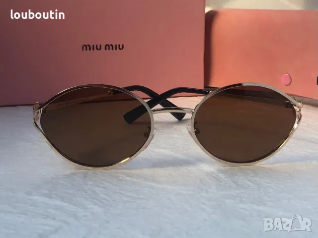 Miu 2024 дамски слънчеви очила елипса овални кръгли 4 цвята, снимка 6 - Слънчеви и диоптрични очила - 47930800