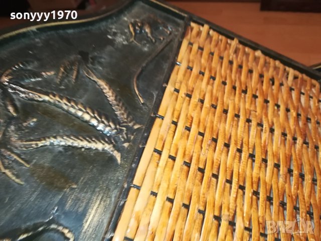 ПОСТАВКА ЗА ВЕСТНИЦИ СПИСАНИЯ-МЕТАЛ РАТАН 1501241715, снимка 16 - Антикварни и старинни предмети - 43820206