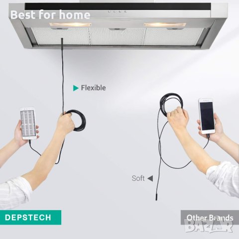 Професионелен ендоскоп DEPSTECH 5.0MP, 5 метра с 5,5 mm глава, снимка 7 - Други инструменти - 43049931