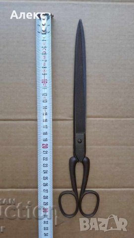 Голяма стара ножица–30см, снимка 3 - Антикварни и старинни предмети - 37553106