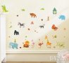 Джунгла много Диви Животни стикер постер лепенка за стена и мебел детска самозалепващ, снимка 4
