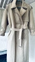 Луксозен бежов тренч- палто, ватиран, нов, дизайнерска визия, снимка 7