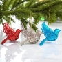 6188 Комплект коледни играчки за елха Птици, 3 броя, снимка 5