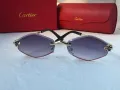 Cartier 2024 дамски слънчеви очила ромб 3 цвята, снимка 8