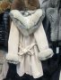 Дамски палта от кашмир и естествен косъм от лисица, снимка 1 - Палта, манта - 35535163