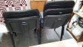 Стол - посетителски офис столове текстилна дамаска сива 5бр, снимка 2