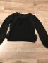 Черна блуза с шифонени ръкави, снимка 1 - Блузи с дълъг ръкав и пуловери - 26952423