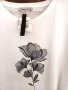 Бяла тениска с цвете, 4ХЛ, снимка 2