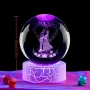 LED Светеща кристална топка/лампа, 3D сензорна - Сватба,Младоженци, снимка 4