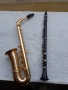 Лот от две музикални фигури тромпет и кларинет -сувенири, снимка 3