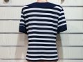 Нова дамска моряшка блуза с къс ръкав, широко райе, снимка 8