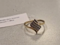 Златен пръстен 1,36гр, снимка 3