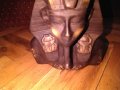Тутанкамон египетска дървена статуя маска Н-18см на 16х10см, снимка 4