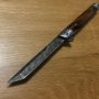 Сгъваем нож M390 - 78х194 (5) - острие ” танто+дамаск”