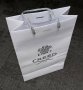 Празна бутикова подаръчна торба Creed - бяла 31x21cm торбичка