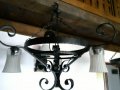 Полилей, абажур от ковано желязо два еднакви , снимка 3