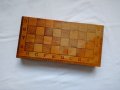 Шах с дървени фигури в дървена кутия за шах и табла , снимка 7