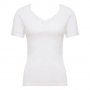 Playtex S,M,L бяла женска 100% памучна тениска с къс ръкав памучни блузи с дантела памучно бельо , снимка 3